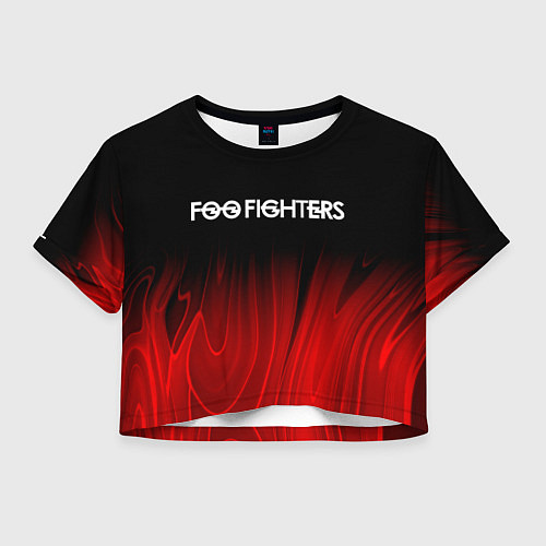 Женский топ Foo Fighters red plasma / 3D-принт – фото 1
