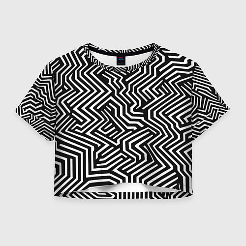 Женский топ Гипнотические узоры / 3D-принт – фото 1