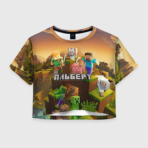 Женский топ Альберт Minecraft / 3D-принт – фото 1
