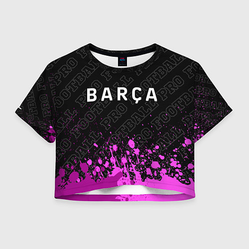 Женский топ Barcelona pro football: символ сверху / 3D-принт – фото 1