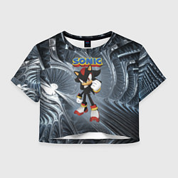 Футболка 3D укороченная женская Ёж Шэдоу - Соник - видеоигра, цвет: 3D-принт
