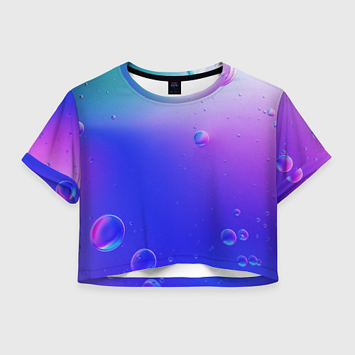 Женский топ Радужные мыльные пузыри / 3D-принт – фото 1