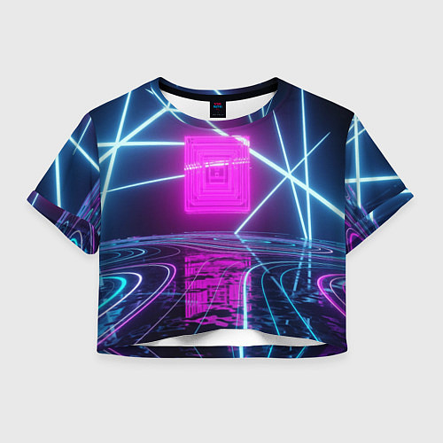 Женский топ Неоновые декорации / 3D-принт – фото 1
