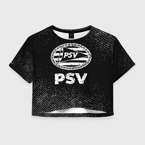 Женский топ PSV с потертостями на темном фоне / 3D-принт – фото 1