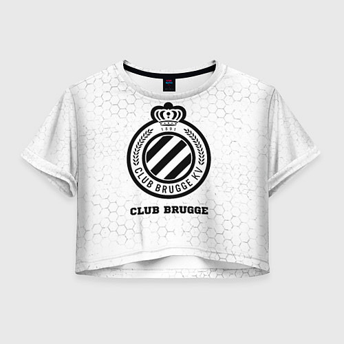 Женский топ Club Brugge sport на светлом фоне / 3D-принт – фото 1