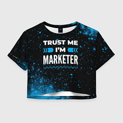 Женский топ Trust me Im marketer dark