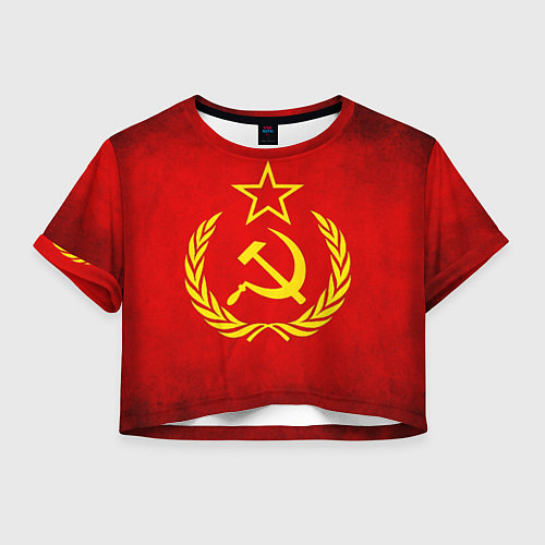 Женский топ СССР - старый флаг / 3D-принт – фото 1