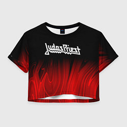 Женский топ Judas Priest red plasma