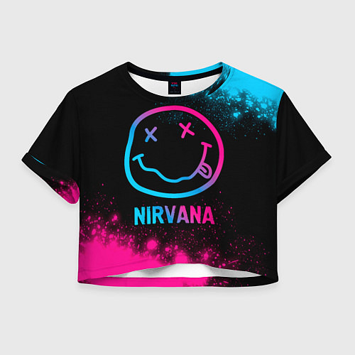 Женский топ Nirvana - neon gradient / 3D-принт – фото 1