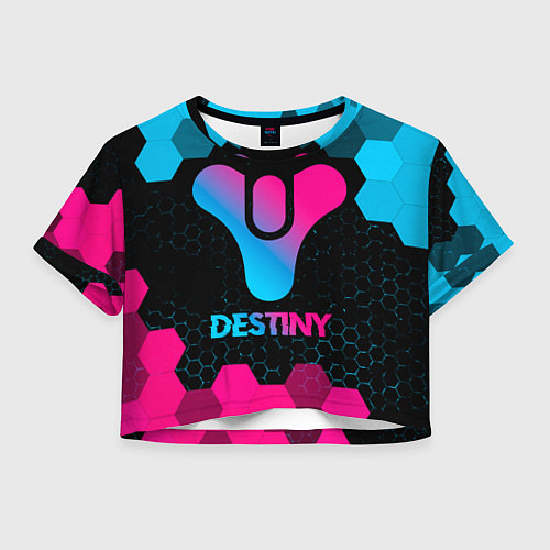 Женский топ Destiny - neon gradient / 3D-принт – фото 1