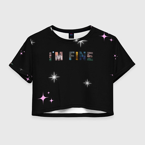 Женский топ Надпись / 3D-принт – фото 1