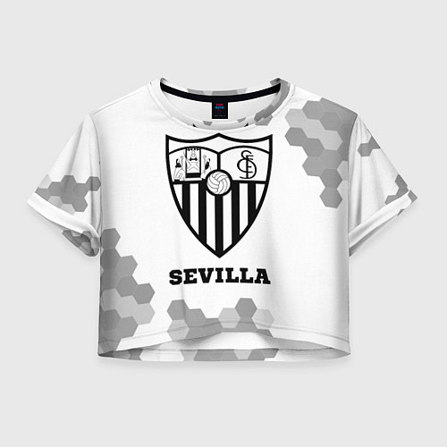 Женский топ Sevilla sport на светлом фоне / 3D-принт – фото 1