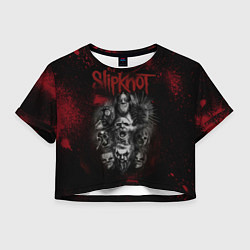 Женский топ Slipknot dark red