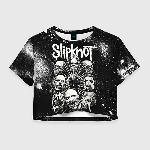 Женский топ Slipknot Black / 3D-принт – фото 1