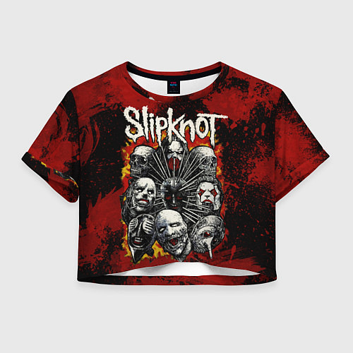 Женский топ Slipknot rock / 3D-принт – фото 1