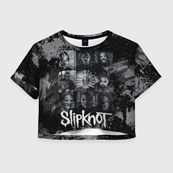 Женский топ Slipknot black & white style