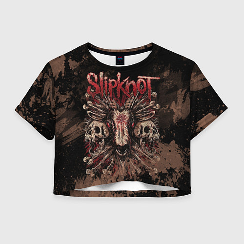 Женский топ Slipknot skull / 3D-принт – фото 1