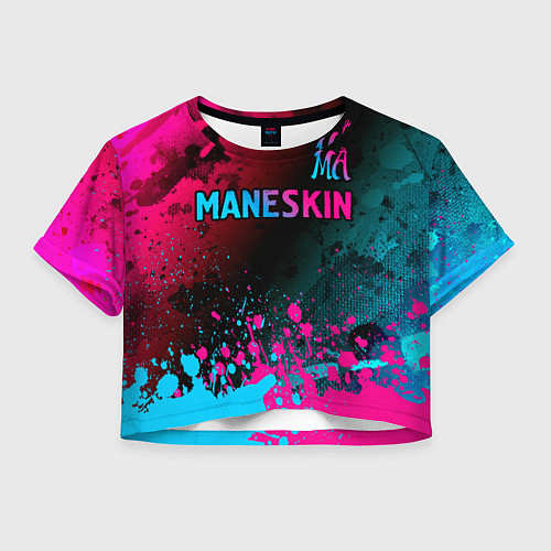 Женский топ Maneskin - neon gradient: символ сверху / 3D-принт – фото 1