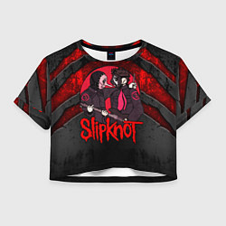 Женский топ Slipknot black and red