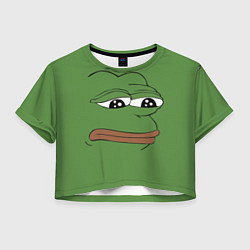 Женский топ Лягушонок Pepe грустит