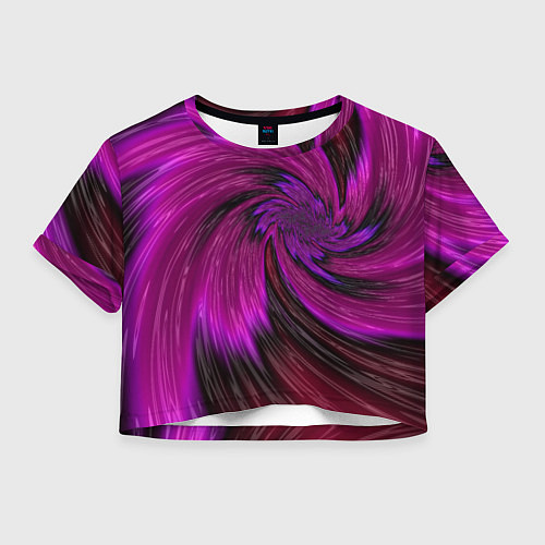Женский топ Фиолетовый вихрь / 3D-принт – фото 1