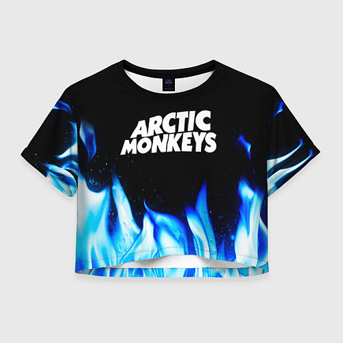 Женский топ Arctic Monkeys blue fire / 3D-принт – фото 1