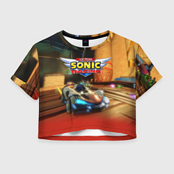 Женский топ Team Sonic racing - hedgehog - video game