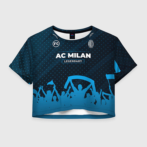 Женский топ AC Milan legendary форма фанатов / 3D-принт – фото 1