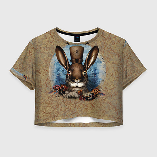 Женский топ Ретро кролик / 3D-принт – фото 1