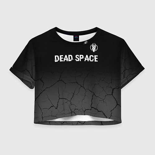 Женский топ Dead Space glitch на темном фоне: символ сверху / 3D-принт – фото 1