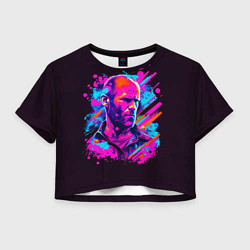 Женский топ Jason Statham - pop art / 3D-принт – фото 1