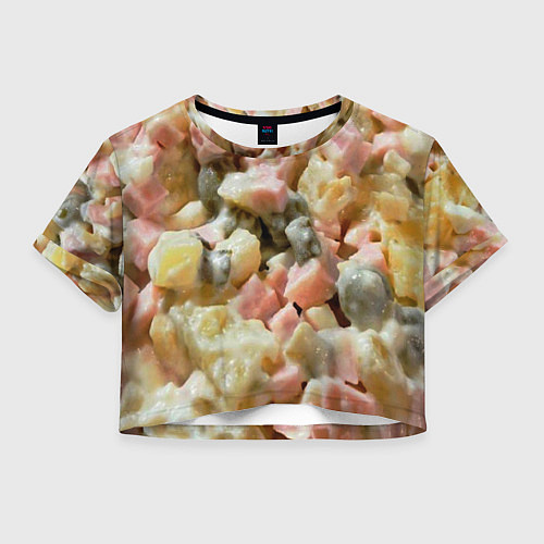 Женский топ Салат оливье / 3D-принт – фото 1