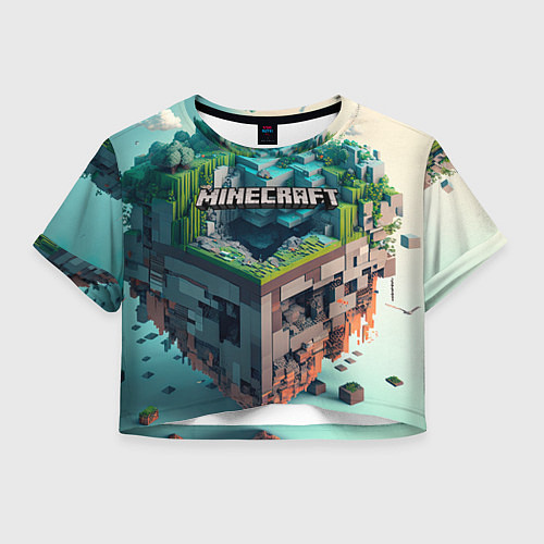 Женский топ Блоки Майнкрафт / 3D-принт – фото 1