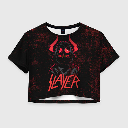 Женский топ Slayer - рок 80-х / 3D-принт – фото 1
