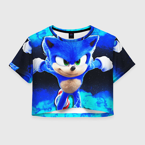 Женский топ Sonic неоновый дым / 3D-принт – фото 1