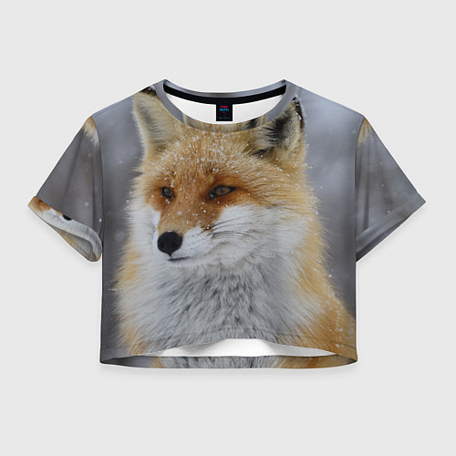 Женский топ Лис зимой / 3D-принт – фото 1