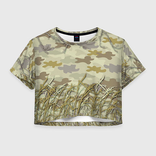 Женский топ Камуфляж охотника / 3D-принт – фото 1