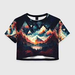 Женский топ Футуризм горы