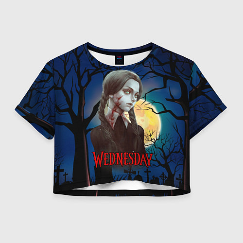 Женский топ Уэнсдэй полнолуние / 3D-принт – фото 1