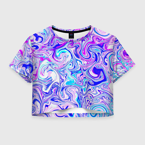 Женский топ Акварельные линии / 3D-принт – фото 1
