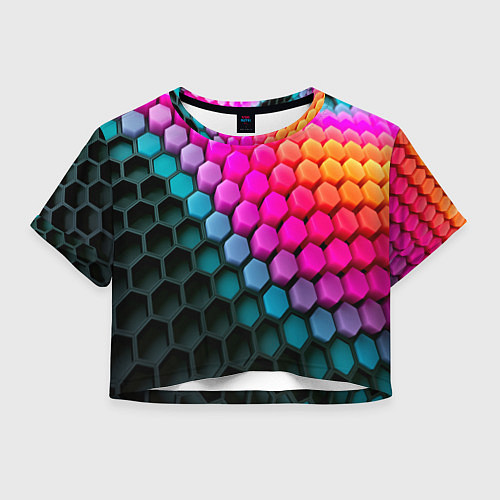 Женский топ Шейповые грани / 3D-принт – фото 1