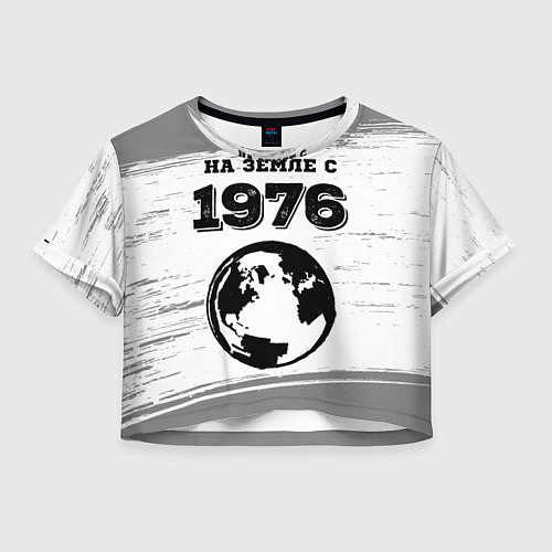 Женский топ На Земле с 1976: краска на светлом / 3D-принт – фото 1