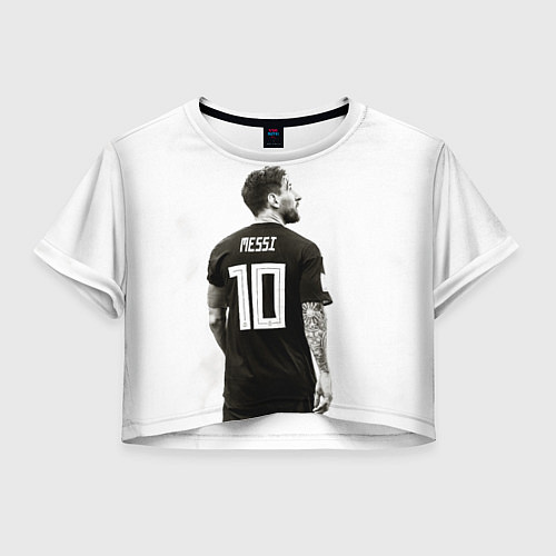 Женский топ 10 Leo Messi / 3D-принт – фото 1