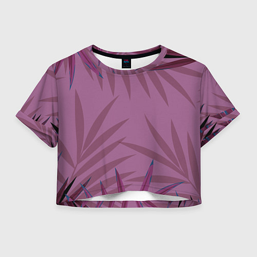 Женский топ Розовая пальма / 3D-принт – фото 1