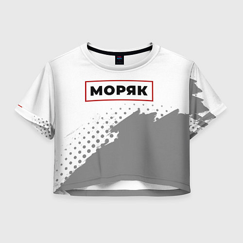 Женский топ Моряк в рамке красного цвета / 3D-принт – фото 1