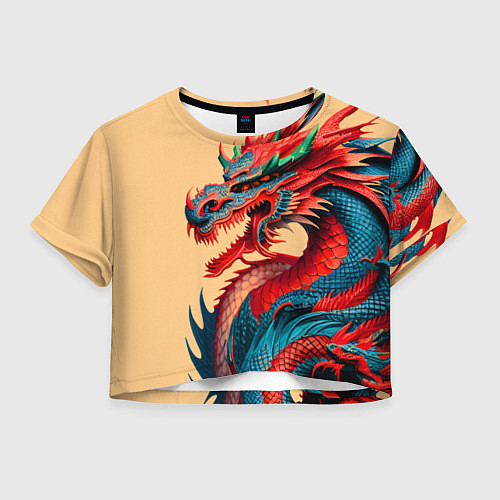 Женский топ Japan dragon - tattoo - art / 3D-принт – фото 1