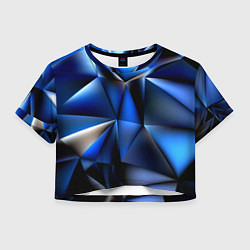 Женский топ Polygon blue abstract