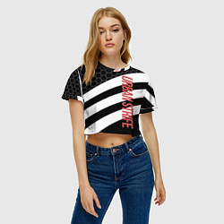Футболка 3D укороченная женская Urban Strife, цвет: 3D-принт — фото 2