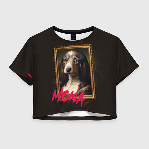 Женский топ Dog Mona Lisa / 3D-принт – фото 1