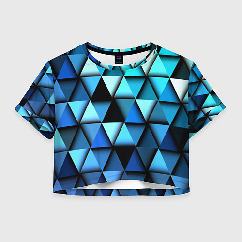 Женский топ Blue triangle / 3D-принт – фото 1